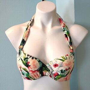 Victoria's Secret Floral Hawaiian Bikini Top